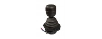 Ergonomic and variable size industrial joysticks for vehicles and industrial machine control