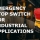 Emergency and stop buttons for industrial applications and machines
