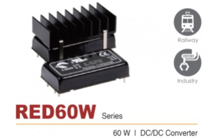 News from P-Duke: RED60W DC/DC converter for the railway industry