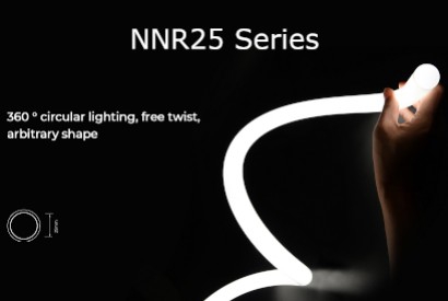 La prima striscia LED neon flex professionale con superficie luminosa di 360°