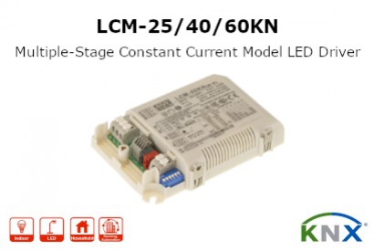 Serie LCM Mean Well: driver led KNX multiple-stage in corrente costante