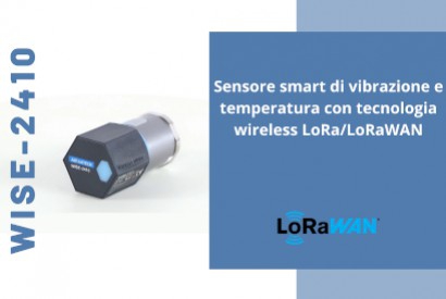 Sensore wireless smart con tecnologia LoRa/LoRaWAN: WISE-2410