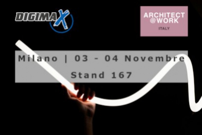 Digimax will take part in Architect at Work in Milan from 03 to 04 November