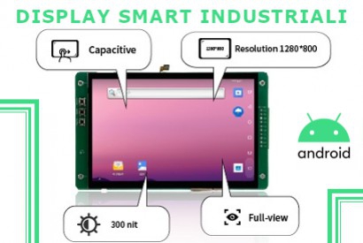 Display smart industriali con touchscreen e sistema operativo Android