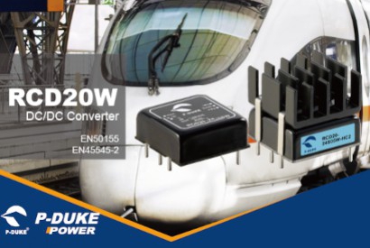 DCDC converter P-Duke RCD series 10W, 15W and 20W for railway projects
