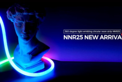 Neon Led flessibile a colori con flusso luminoso circolare a 360°
