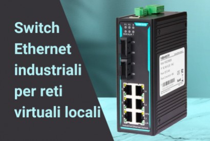 Switch Ethernet industriale MISCOM6208 per monitoraggio dati in tempo reale